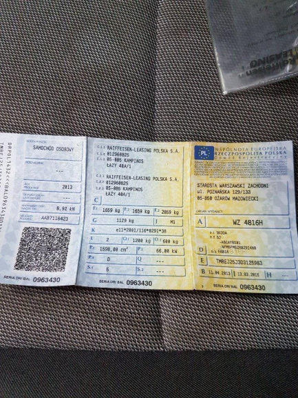 Zdjęcie przedmiotu: Skoda Fabia 1.6 TDI DPF Active Plus