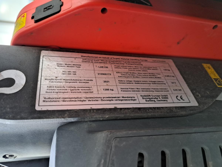 Zdjęcie przedmiotu: Wózek paletowy elektryczny BT Tyro LHE130