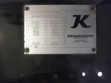 Zdjęcie przedmiotu: AUKCJA DNIA Naczepa kurtynowa MEGA KASSBOHRER MEGA ME