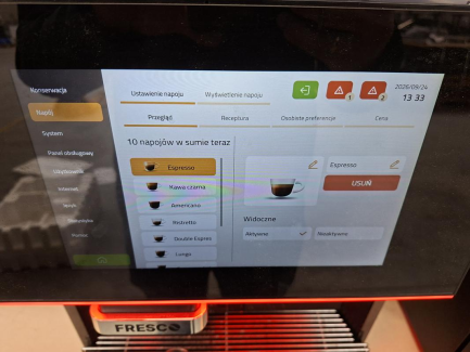 Zdjęcie przedmiotu: Кавоварка під тиском FRESCO X580C + холодильник MILK COOLER C5