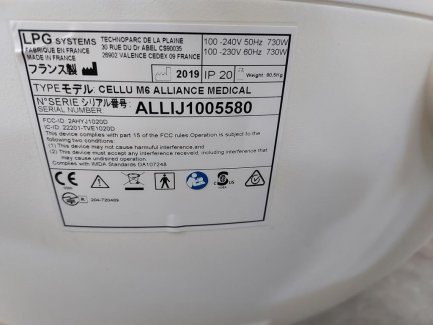 Zdjęcie przedmiotu: A medical device for the regeneration and stimulation of skin tissues with LPG CELLU M6 ALLIANCE