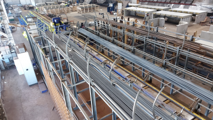 Zdjęcie przedmiotu: Rebar cutting line Shilt Engineering BV (Netherlands) Multibar 300