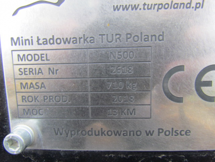 Zdjęcie przedmiotu: TUR N500 mini loader