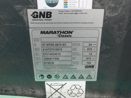 Zdjęcie przedmiotu: W&oacute;zek widłowy elektryczny Mitsubishi FB 15KRT PAC