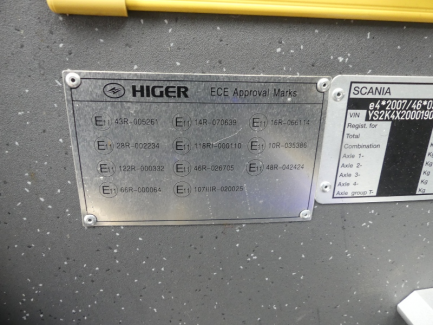 Zdjęcie przedmiotu: HIGER SCANIA TOURING HD