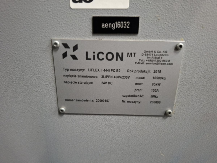 Zdjęcie przedmiotu: Poziome centrum obr&oacute;bcze LICON LIFLEX II 444i PC B2