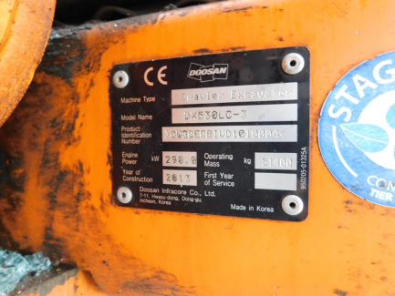 Zdjęcie przedmiotu: DOOSAN DX530LC-3 tracked excavator