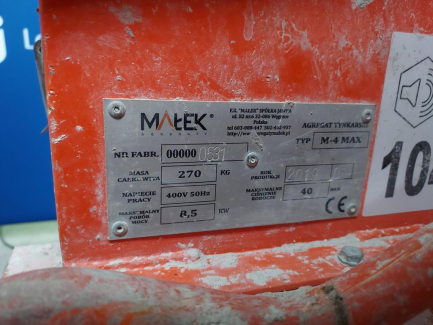 Zdjęcie przedmiotu: Plastering unit F.R. MAŁEK SP&Oacute;ŁKA JAWNA M-4 MAX