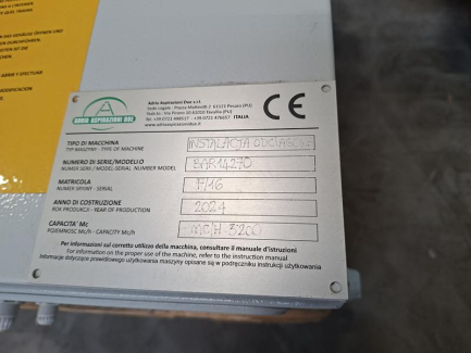 Zdjęcie przedmiotu: Система відведення деревного пилу та стружки ADRIA ASPIRAZIONI DUE