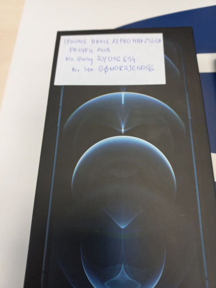 Zdjęcie przedmiotu: Smartphone / Phone Apple iPhone 12 Pro Max 256GB Pacific blue 5G manufacturer code MGDF3PM / A