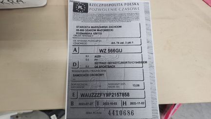 Zdjęcie przedmiotu: Audi Q5 40 TDI mHEV Quattro S Line S tronic Oświadczenie o utracie DR