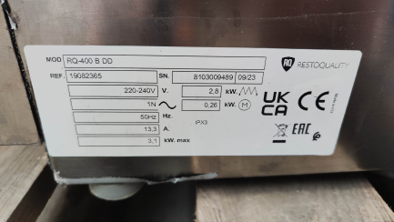 Zdjęcie przedmiotu: RestoQuality RQ-400 B DD glass and plate dishwasher