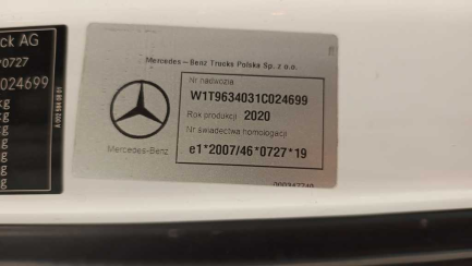 Zdjęcie przedmiotu: Mercedes-Benz Actros 1845 LS E6 18.0t Tampering with the odometer reading