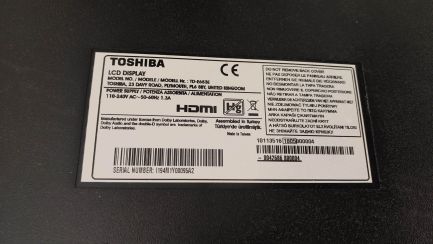 Zdjęcie przedmiotu: Toshiba TD-E653E Digital Media