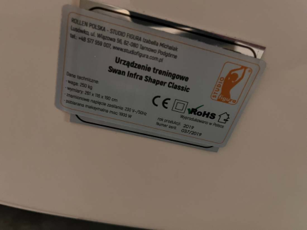 Zdjęcie przedmiotu: A cosmetic device used for body shaping STUDIO FIGURA Swan Shaper