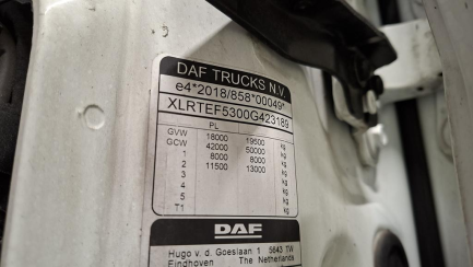 Zdjęcie przedmiotu: DAF XG FT Space Cab 480 E6 18.0t