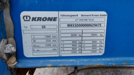 Zdjęcie przedmiotu: KRONE SD Dropside