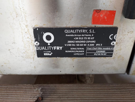 Zdjęcie przedmiotu: Automatic fryer QUALITYFRY S.L. FAST CHEF ELITE +