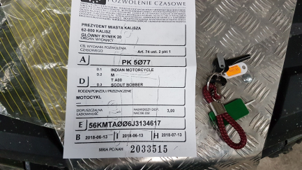 Zdjęcie przedmiotu: Indian Scout Bobber