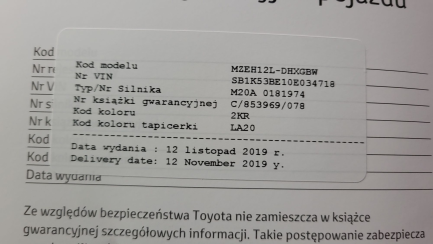 Zdjęcie przedmiotu: Toyota Corolla 2.0 Hybrid Selection