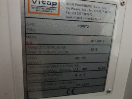 Zdjęcie przedmiotu: Wiertarka CNC Vitap