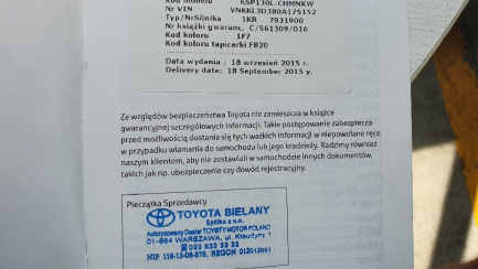 Zdjęcie przedmiotu: Toyota Yaris