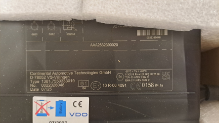 Zdjęcie przedmiotu: Цифровий тахограф VDO версії G2V2