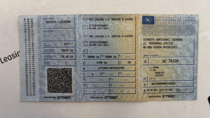 Zdjęcie przedmiotu: KRONE SD DA06CLNF 39.0t Cepik błąd w informacji o pojeździe