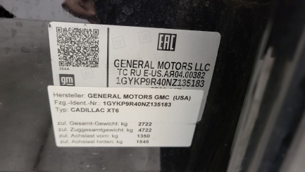 Zdjęcie przedmiotu: Cadillac XT6