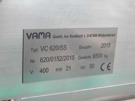 Zdjęcie przedmiotu: Maszyna do nagrzewania work&oacute;w Vama VC620 SS