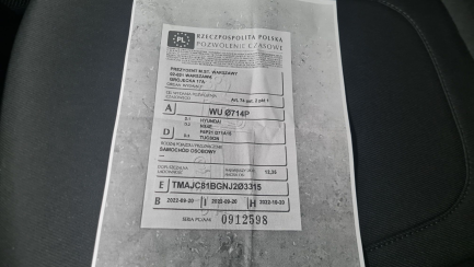 Zdjęcie przedmiotu: Hyundai Tucson 1.6 T-GDi 48V Smart 2WD DCT Oświadczenie o utracie DR