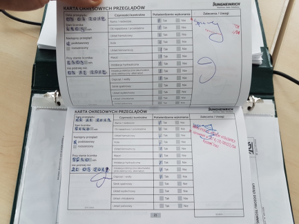 Zdjęcie przedmiotu: W&oacute;zek widłowy Jungheirich EFG220 GE115-310ZT