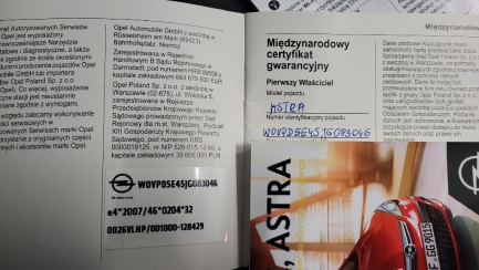 Zdjęcie przedmiotu: Opel Astra 1.4 T LPG Brak dokumentacji LPG Oświadczenie o zagubieniu DR
