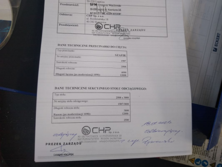 Zdjęcie przedmiotu: Automatic oxygen-plasma cutting machine Eckert Szafir