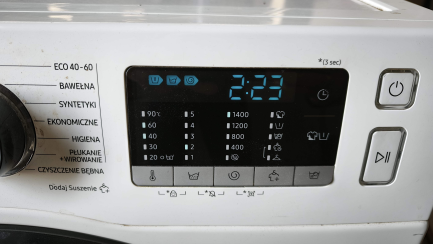 Zdjęcie przedmiotu: Pralko-suszarka SAMSUNG WD80TA046BE EcoBubble AirWash