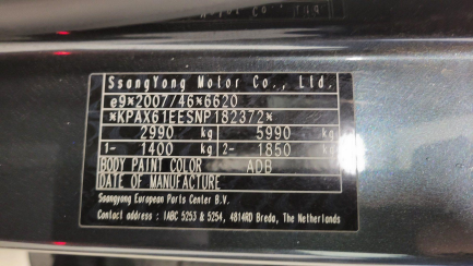 Zdjęcie przedmiotu: Ssangyong Musso Grand 2.2 e-XDi Sapphire 4WD aut