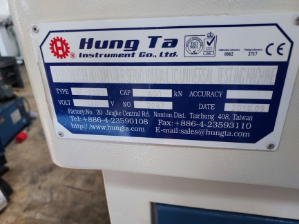 Zdjęcie przedmiotu: HUNG TA HT2101 stationary testing machine