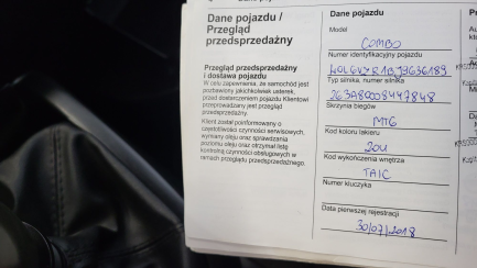 Zdjęcie przedmiotu: Opel Combo Tour Van 1.6 CDTI L1H1