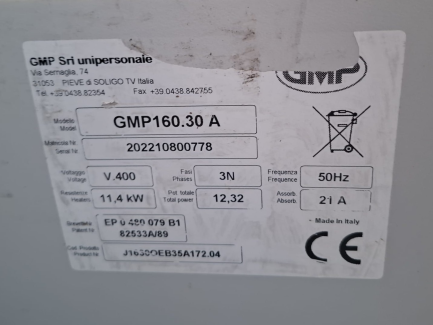 Zdjęcie przedmiotu: Maglownica GMP Srl GMP160.30 A 