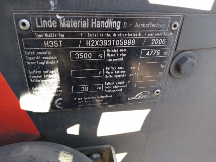 Zdjęcie przedmiotu: Штабелер LINDE H35T