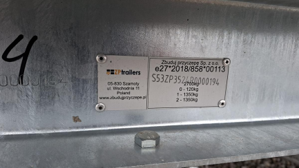 Zdjęcie przedmiotu: PRZYCZEPA GASTRONOMICZNA ZP TRAILERS ZP352