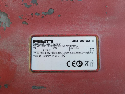 Zdjęcie przedmiotu: Wall saw HILTI DST 20-CA