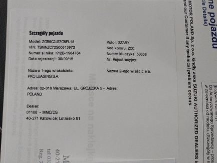 Zdjęcie przedmiotu: Suzuki Swift 1.2 Comfort