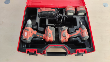 Hilti construction tool set: SID 4-A22 cordless impact driver and SF 6H-A22 cordless impact drill/driver