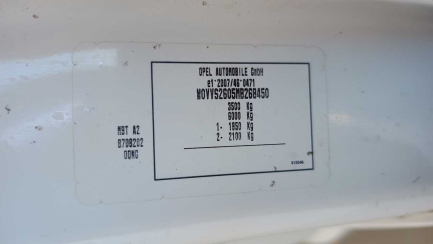 Zdjęcie przedmiotu: OPEL/MOTOWEKTOR MOVANO 2.3 CDTI E6d 3.5t L3H1