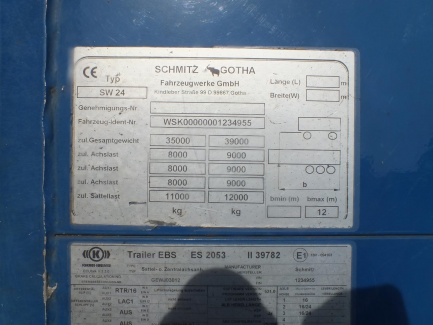 Zdjęcie przedmiotu: SCHMITZ GOTHA SW24 moving floor semi-trailer