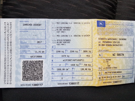 Zdjęcie przedmiotu: Nissan X-trail 2.0 dCi N-Connecta 4WD Xtronic