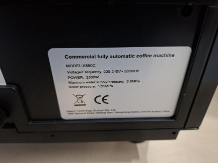 Zdjęcie przedmiotu: Ekspres ciśnieniowy do kawy FRESCO X580C + Lodówka MILK COOLER C5