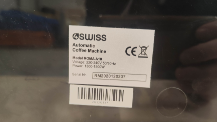 Zdjęcie przedmiotu: 4Swiss Roma A10 Home Black Espresso Machine