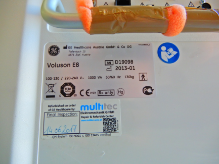 Zdjęcie przedmiotu: Ultrasound apparatus GE Healthcare Austria GmbH & Co OG Voluson E8